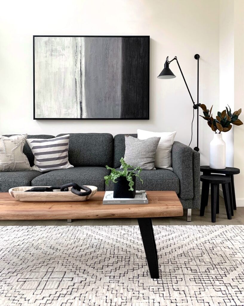 A Scandinavian-style living room